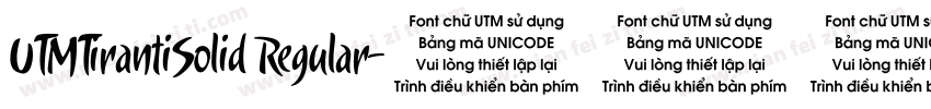 UTMTirantiSolid Regular字体转换